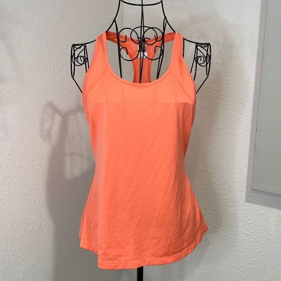 Old Navy orange active racer back tank | size S - Picture 2 of 7